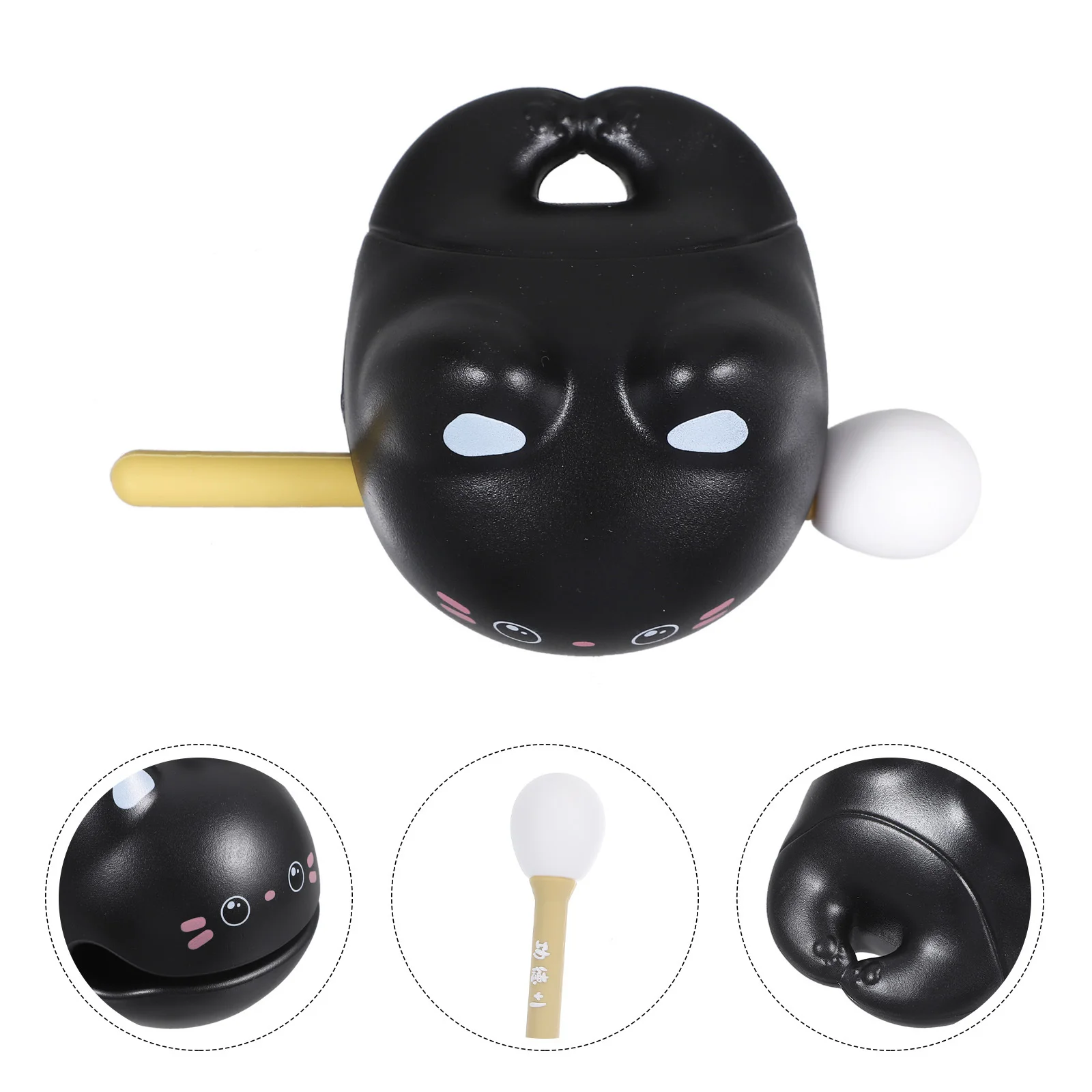 1세트 소형 나무 물고기 사원 블록 악기 스트레스 해소 사무실 휴 장난감 정교한 장인정신