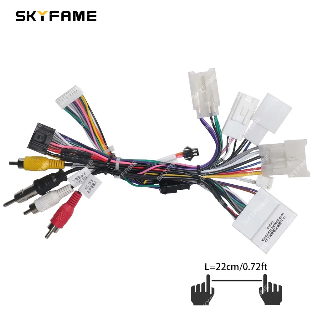 Car Wire Cable Adapter 16Pin Car Wiring Harness Adapter Canbus Box for Subaru Legacy Outback Forester XV Crosstrek Harman Kardon RP5-SU-001