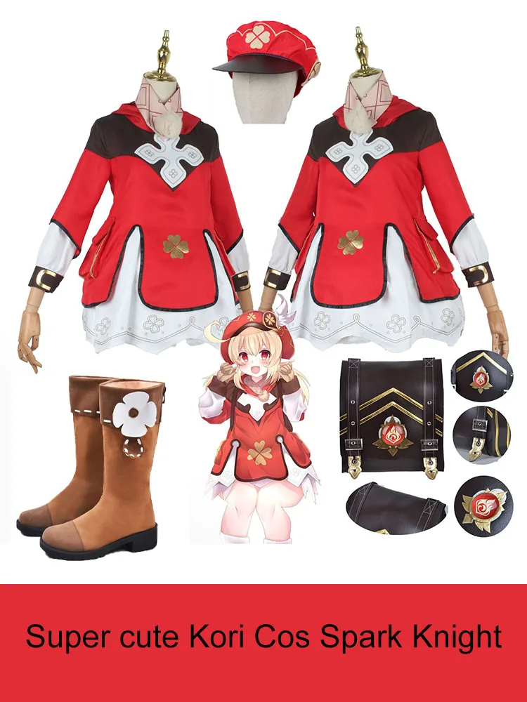 

Genshin Impact cosplay Corico clothing women's Spark Knight coswear women's backpack full set of clothing