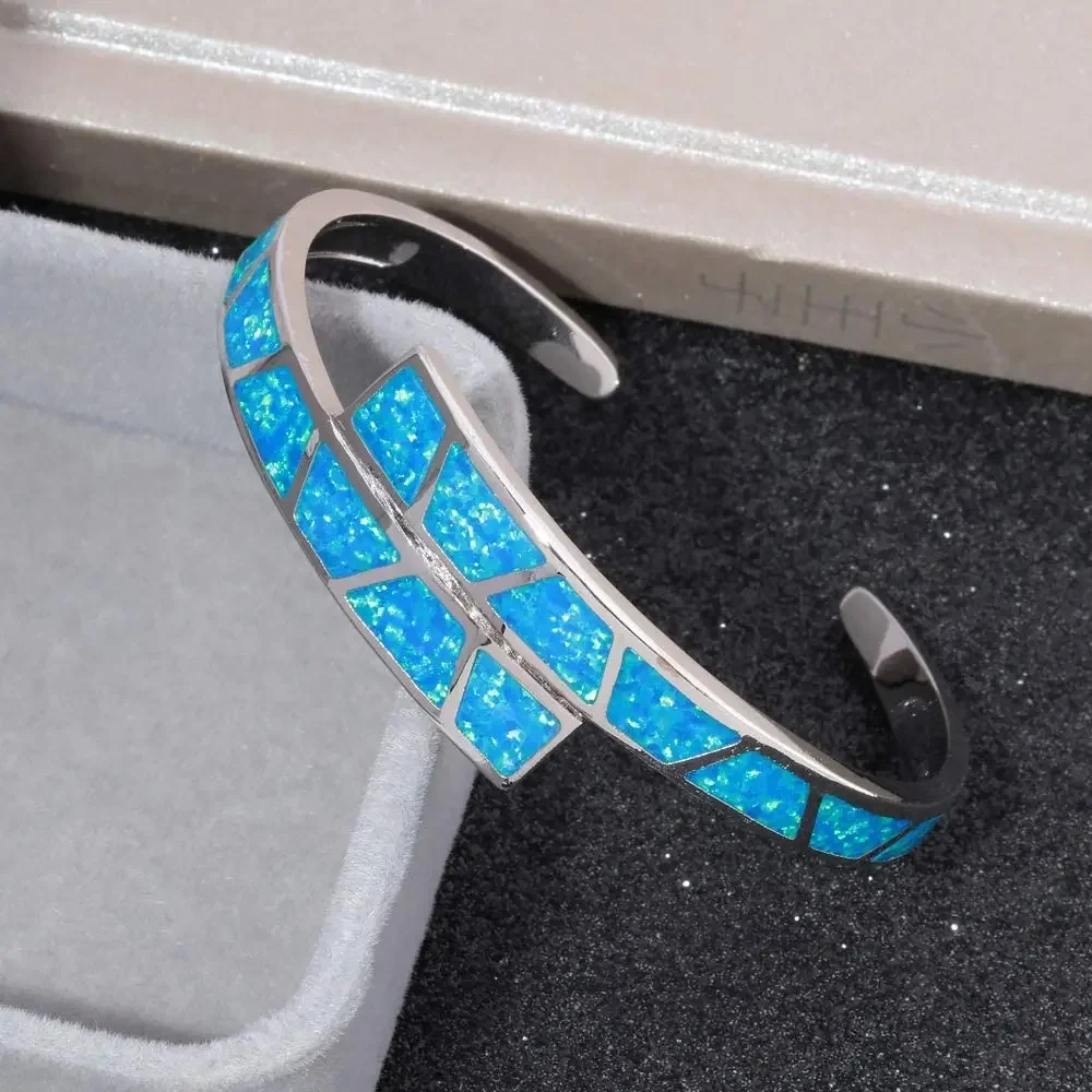 JLZ-007  Distinctive Blue Opal Bracelets & Bangles for Women in Jewelry OL Style Party Accessories 2