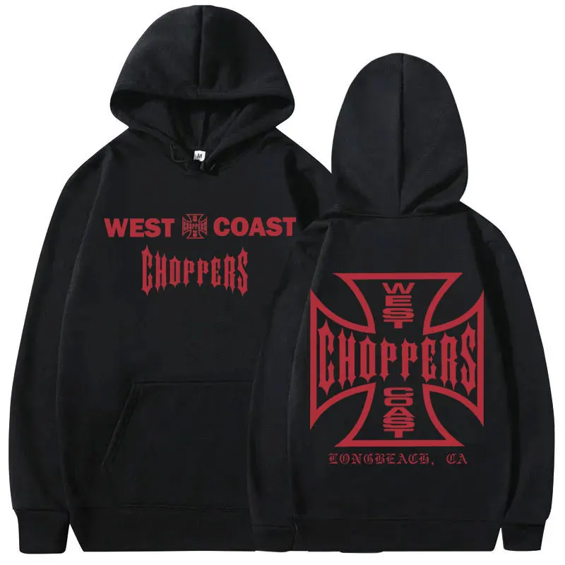 

Худи с двусторонним принтом для мужчин и женщин West Coast, повседневные толстовки большого размера в стиле рок, модная винтажная Толстовка в стиле хип-хоп