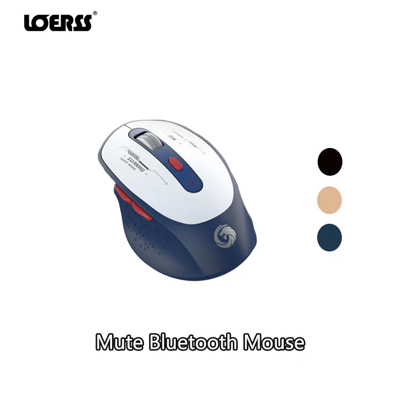 

LOERSS 2.4GHz Bluetooth Wireless Mouse Rechargeable Mute Ergonomic Mice Type-C Touch Mouse Dual Mode Gaming Mouse for Laptop PC