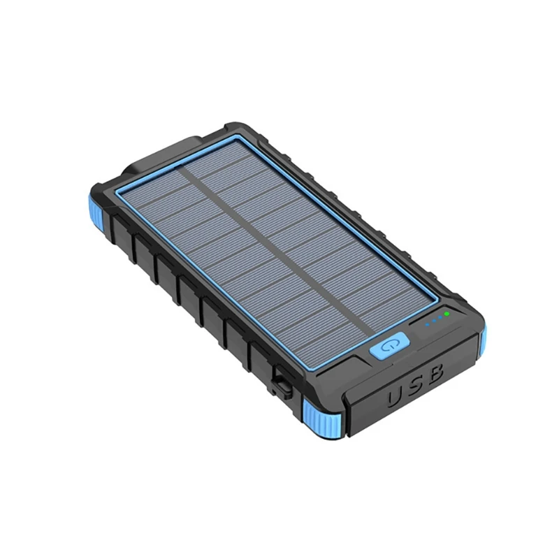 Solar Power Bank 80000mAh Fast Charger Waterproof Powerbank Outdoor Portable External Battery Charger with LED Flashlight 2 USB portable wireless charger Power Bank