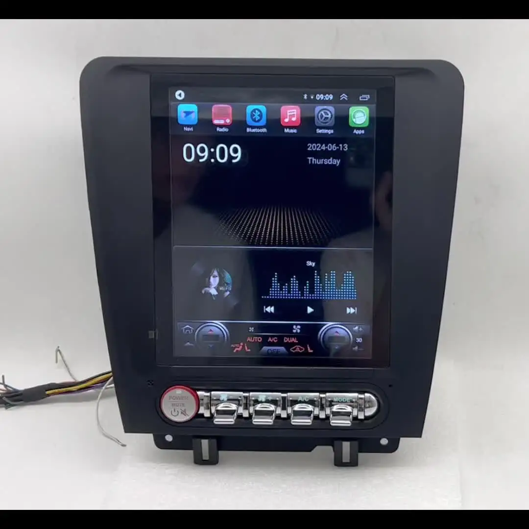 Radio Android 12 Para Ford Mustang 10-14 | Pantalla 9" Con GPS, DAB, BT Y Carplay