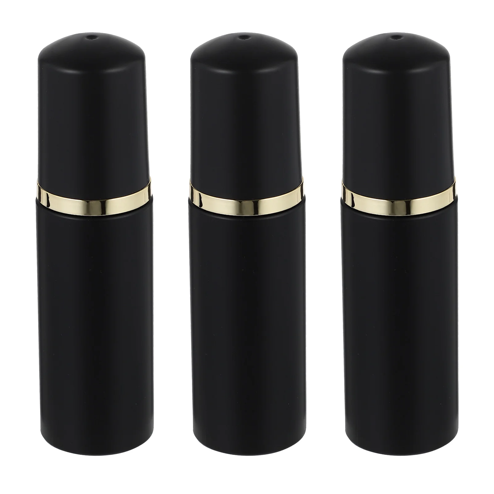 

3 Pcs Mousse Bottle Black Foam Pump Travel Hand Empty Dispenser Plastic
