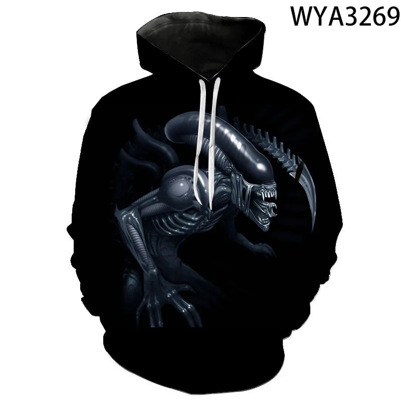 

Spring And Fall 3D Printed Sweatshirts Movie Alien Men Women Children Fashion Hoodies Pullover Streetwear Boy Girl Kids Tops