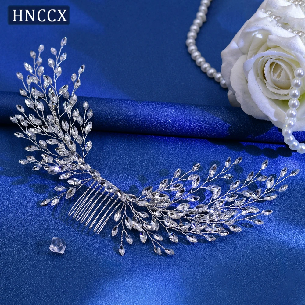 HNCCX Bridal Hair Comb Rhinestone Wedding Headpieces Hair Accessories Bride Hair Adornment Party Bridesmaids Headdress CP276