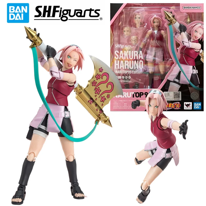

Bandai Namco S.H. Фигурarts Sakura Haruno Narutop99 Edition 16 см аниме Оригинальное действие искусство Коллекция игрушек в подарок
