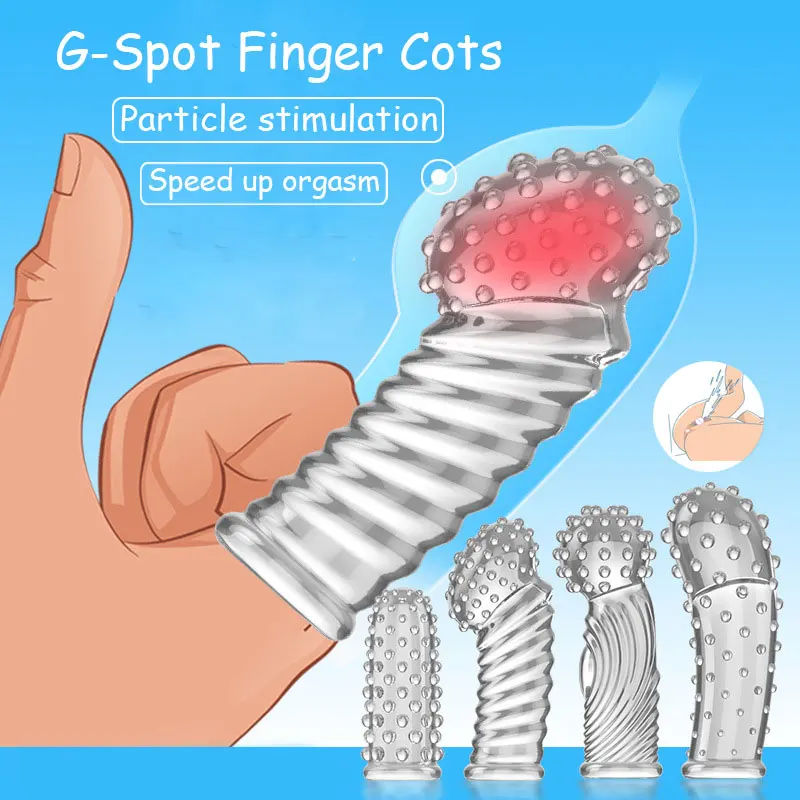 Female Masturbator Double Finger Sleeve Adult Sex Toys for Women G-spot Clitoris Stimulator Vaginal Massager Couples 18+
