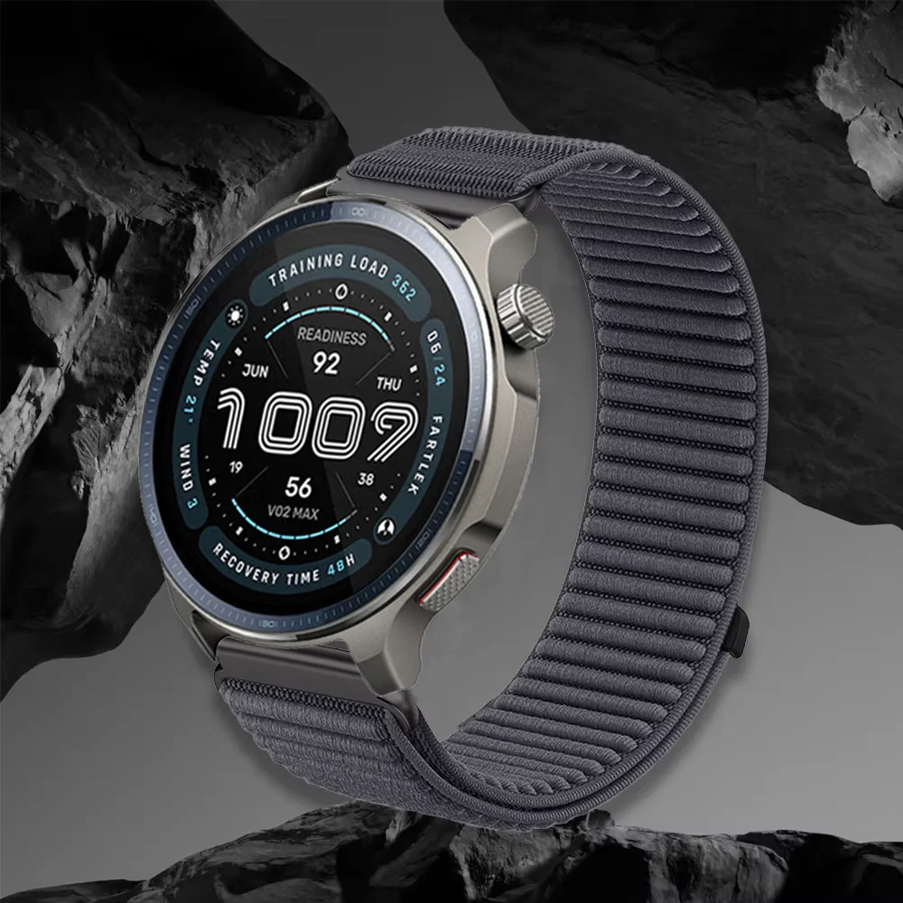 Premium 22mm Nylon Loop Sports Strap - Comfortable Bracelet Watchband