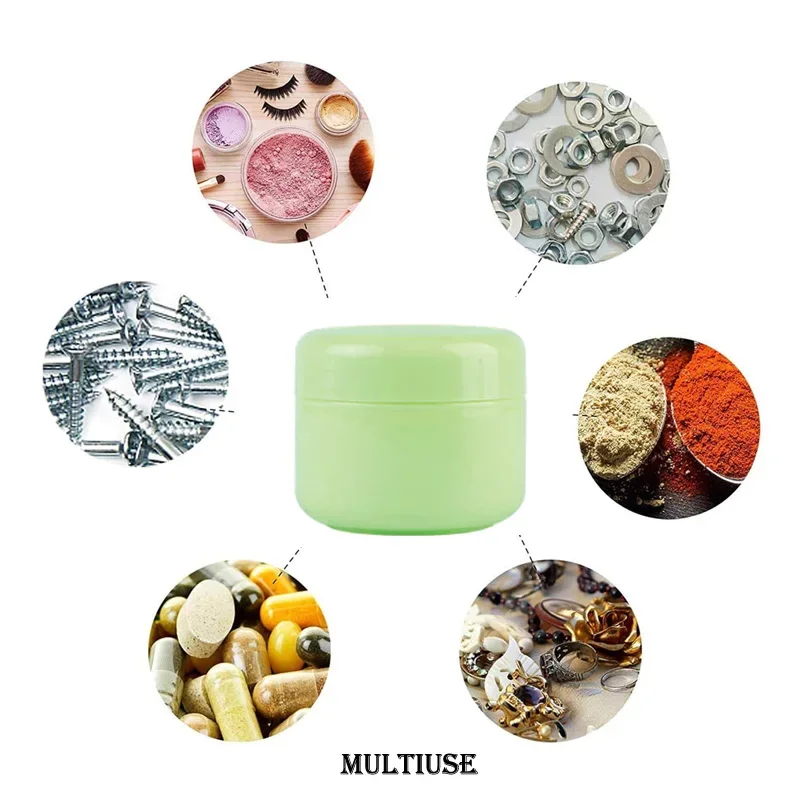 50PCS 10ml 20ml 30ml 50ml 100ml Plastic PP Empty Makeup Cream Jars Pot Face Cream Lotion Cosmetic Container