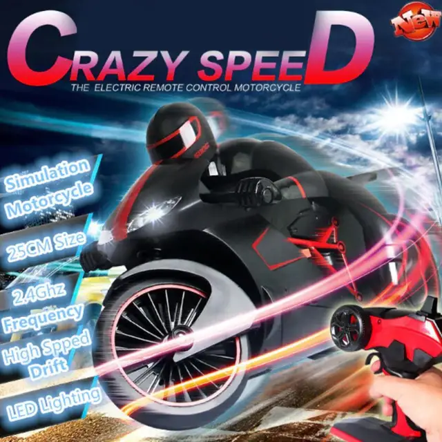 2.4GHz Mini Fashion RC Motorcycle With Cool Light High Speed RC Motorbike Model Remote Control Drift Motor Toys For Kids Gift 6