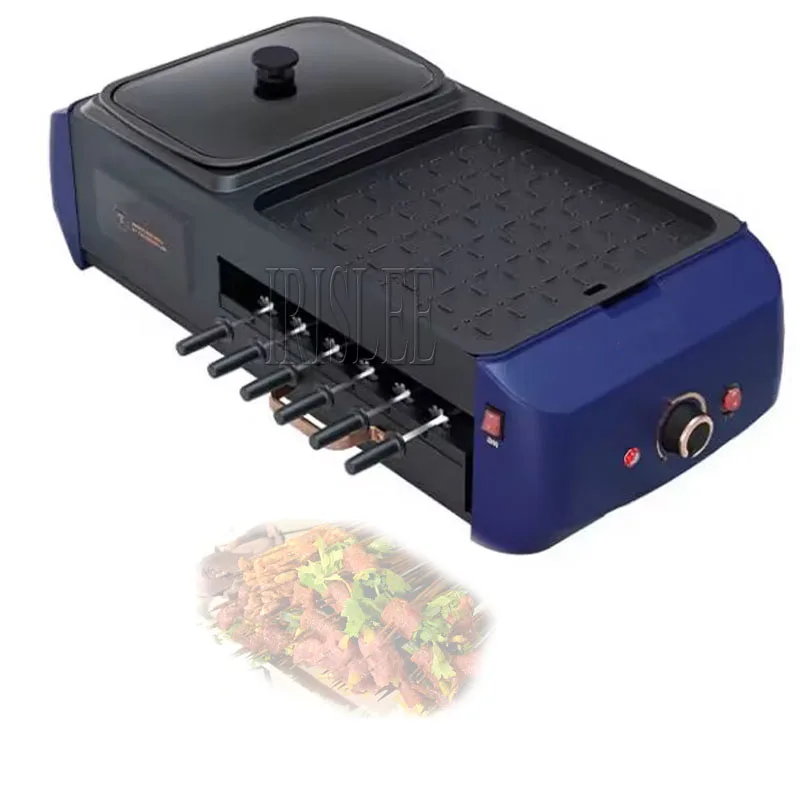 

Multi-function Nonstick Electric Grill Pan Barbecue Grill Mandarin Duck Pot Shabu-roasting Integrated Smokeless Hot Pot