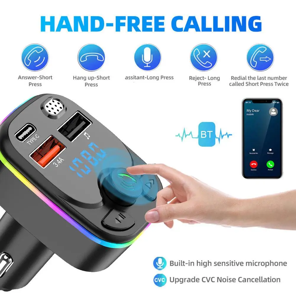 

Автомобильный FM-трансмиттер Z1L0 с Bluetooth и двумя USB-портами