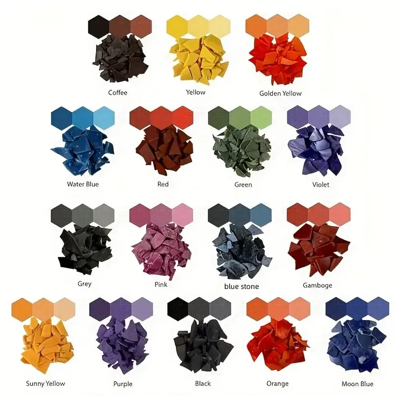 16-Color Candle Dye Kit for DIY Scented Candles-Vibrant Multi-Color Wax for Crafting and Homemade Candle Making Supplies