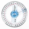 Hot Sale Circular 10cm Plastic 360 Degree Pointer Protractor Rulers Angle Finder for Student Stationery Gift Protractor 2023 New 1
