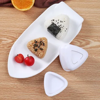 New DIY Sushi Mold Onigiri Rice Ball Food Press Triangular Sushi Maker Mold Japanese Home Kitchen Bento Accessories Tools