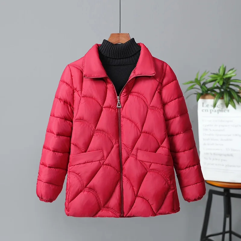 

2023 Winter Fashion Loose Mother'S Jacket Women Plus Size Parkas Coat Winter Outwear Middle-Aged Winter Warm Thicken Cotton Coat