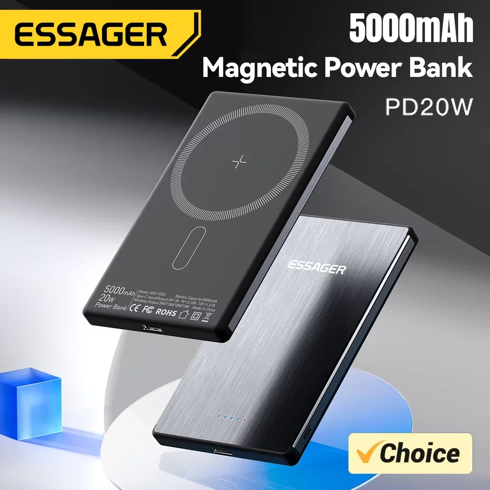 Essager Power Bank 20W Wireless Charging For iPhone
