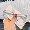 Retra Cat Eye Frame Clear Lens Glasses Simple Myopia Nerd Spectacles Degree -0.5 -1.0 -2.0 -3.0 -4.0 to -6.0 3