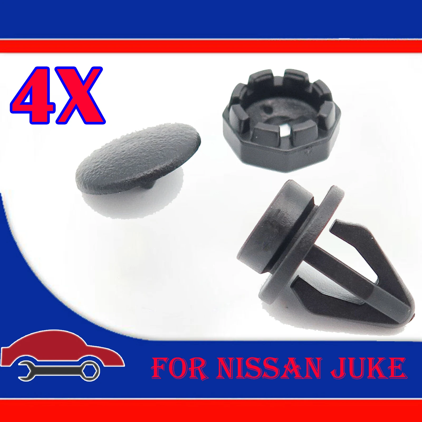 2X Parcel Shelf Hooks For Nissan Juke F15 2010 - 2015 Fastener