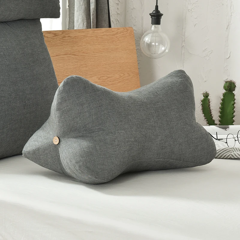 

Japanese washable cotton bone waist pillow bedside cushion sofa back pillow pregnant woman waist pillow foot pad leg pillow