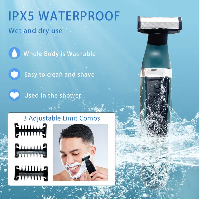 VGR Pubic Hair Removal Intimate Areas Places Part Haircut Rasor Clipper Trimmer for Groin Epilator Safety Razor Man Lady Shaving 4