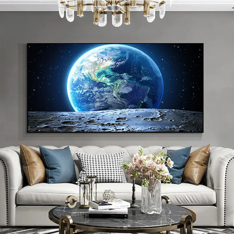 Nebula Stars Space Planet Poster And Prints Canvas Painting Nordic Modern Wall Art Pictures For Living Room Home Decor No Frame