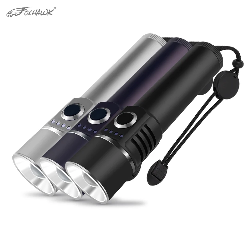 Foxhawk Powerful Torch,High Power LED Flashlight,Aluminum Alloy Housing
