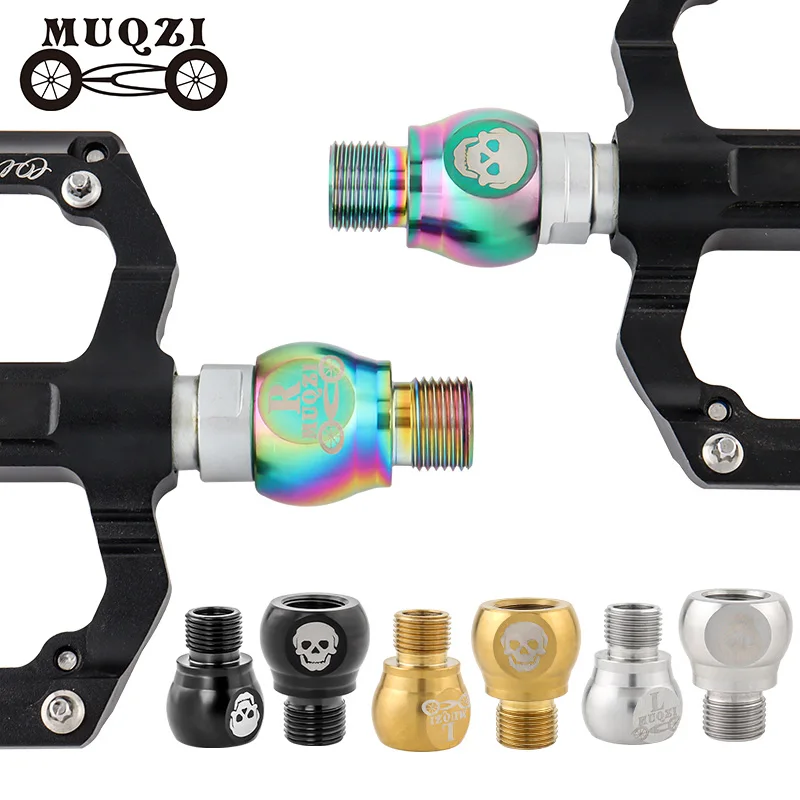 

MUQZI Pedal Extenders MTB BMX Road Folding Fixed Gear Bicycle 9/16In Thread Pedals Extended Adapter