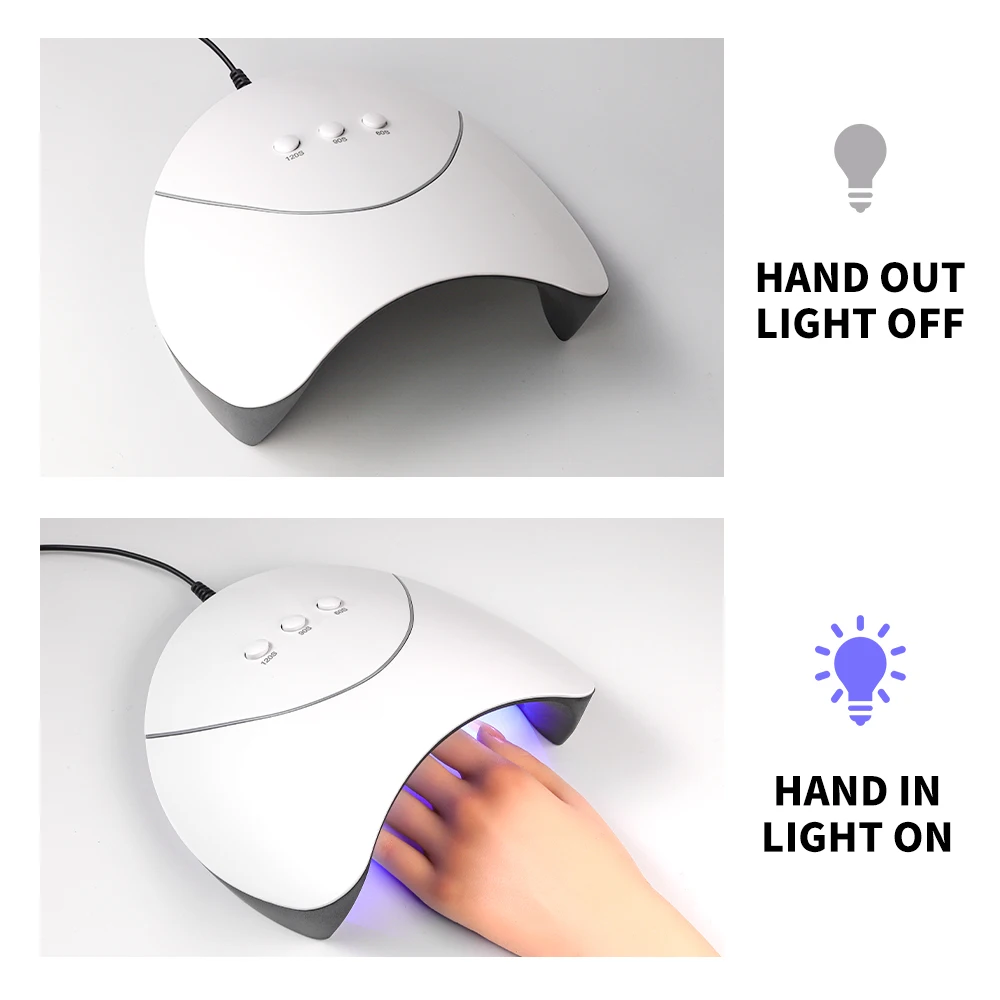 USB 스마트 타이머가 있는 UV 네일 건조기, 경화 젤 네일 광택제, 12 LED 건조 램프, 햇빛 네일 아트 도구