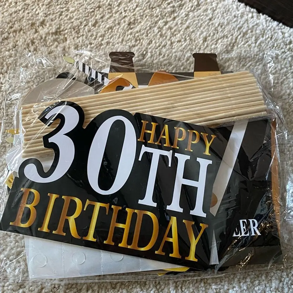 Party Photo Props 30 40 50 60 Year Birthday Photo Booth Props Adult Birthday Party Photo Booth Props Anniversary Decor Supplies