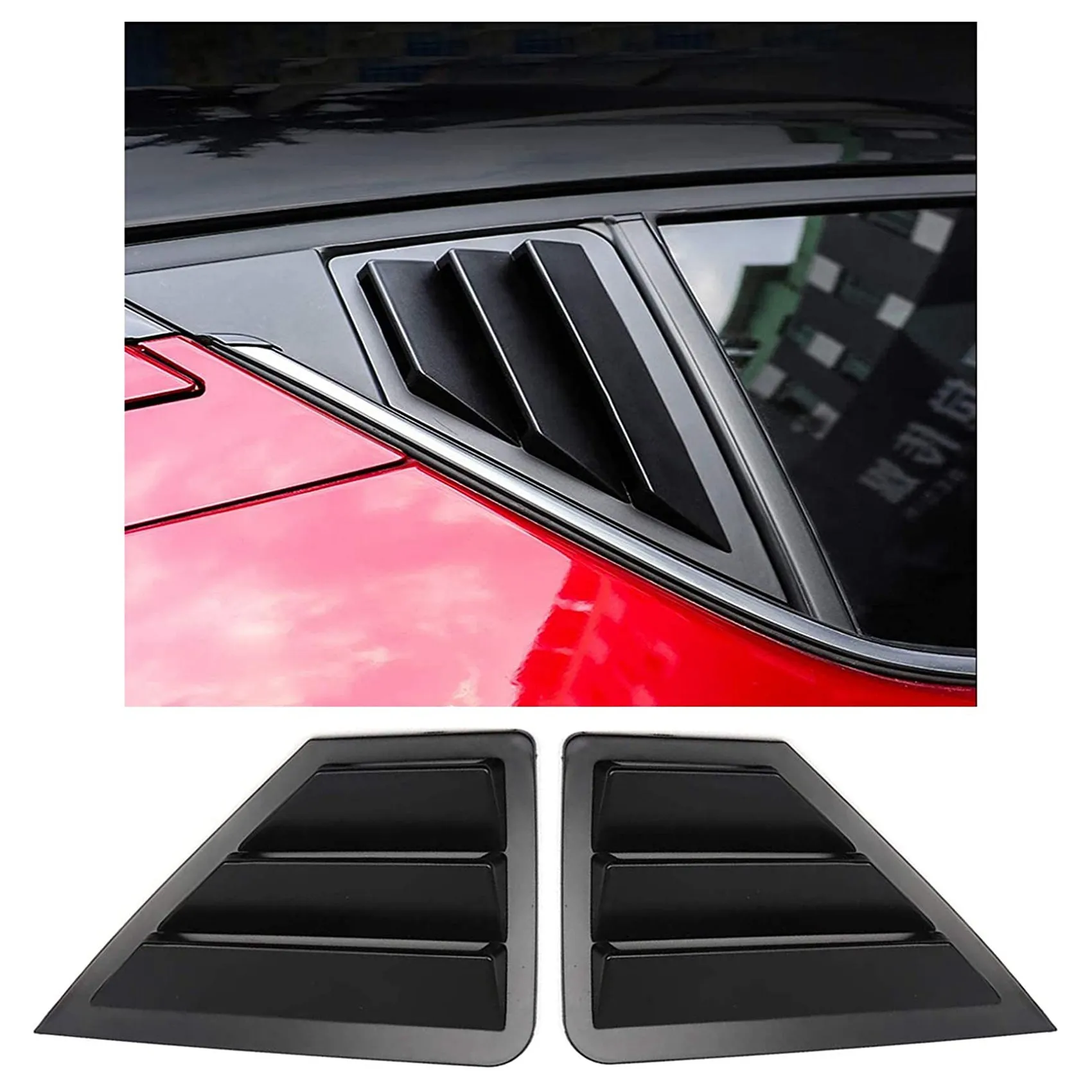 

Автомобильные аксессуары для Toyota C-HR CHR 2016-2021, боковые накладки на окна заднего автомобиля, декоративная крышка на вентиляционное отверстие
