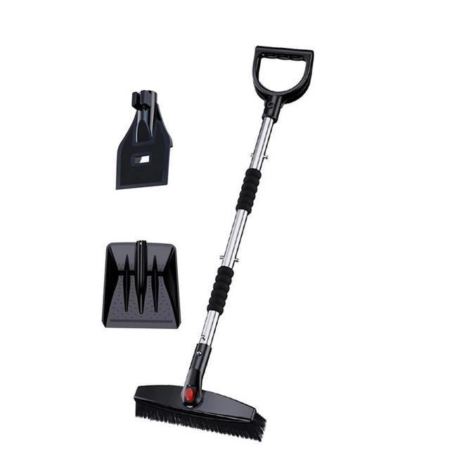 Snow Removal Shovel Snow Remover For Cars 3 In 1 Car Driveway Snow Removal  Tool With Snow Brush Collapsible Design Easy To - AliExpress