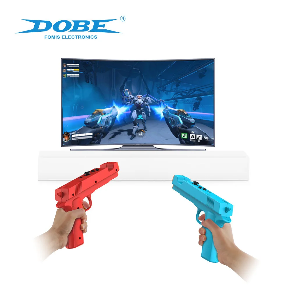 게임 건 모양 핸드그립 센스 조이스틱 스위치 NS/NS OLED 게임 컨트롤러 게임패드 조이패드 게임 액세서리