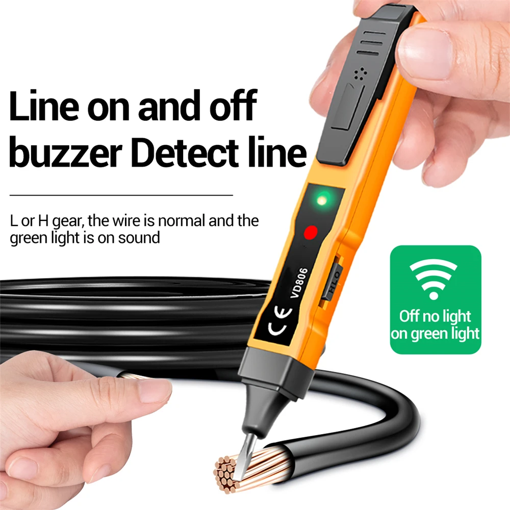 Continuity Voltage Detector Pen Non-contact Inductive AC/DC Voltage Meter Electric Compact Pen Battery Test Pencil electric tester pen