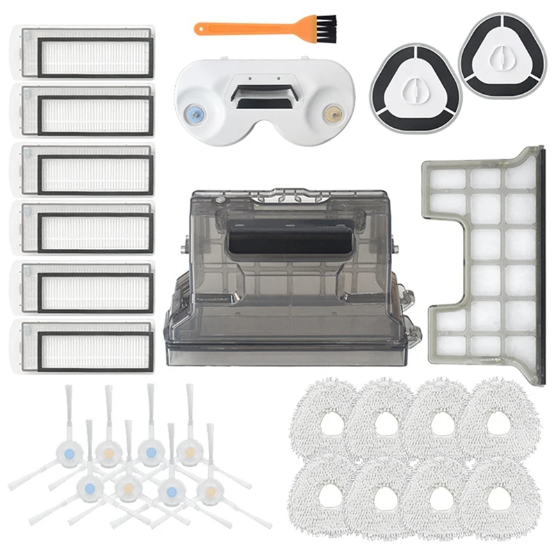 

28 Pcs Replacement Kit For Narwal T10 J1 J2 Robot Vacuum Cleaner Spare Parts Filter Mop Sweeping Mopping Module Dust Box