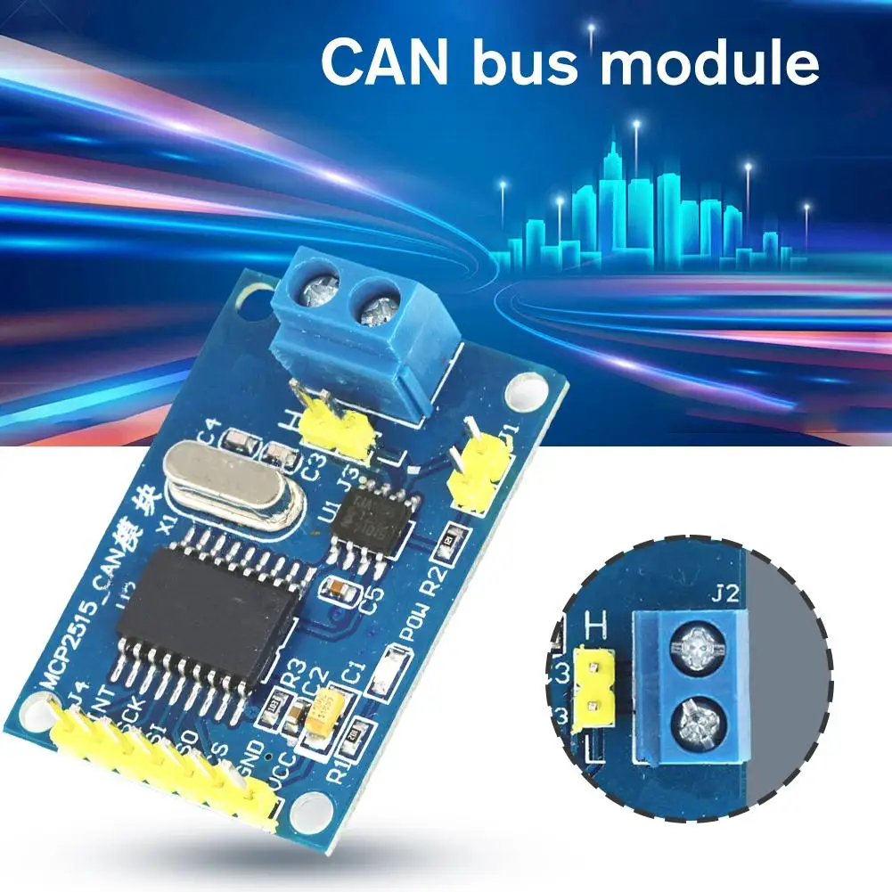 

MCP2515 CAN Bus Module Board TJA1050 Receiver SPI For 51 MCU ARM Controller NEW S7Q7
