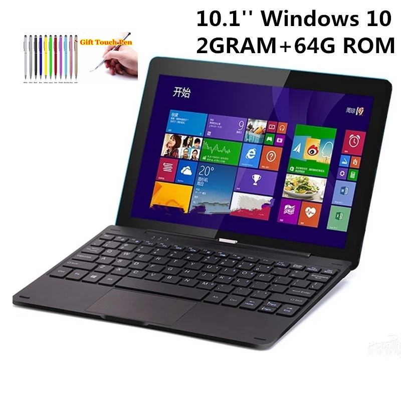 modern tablet 2in1 Tablet PC Hot Sale 10.1 INCH 2GBDDR+64GB Windows 10 With Docking Keyboard Dual Cameras HDMI-Compatible WIFI best tablet for business