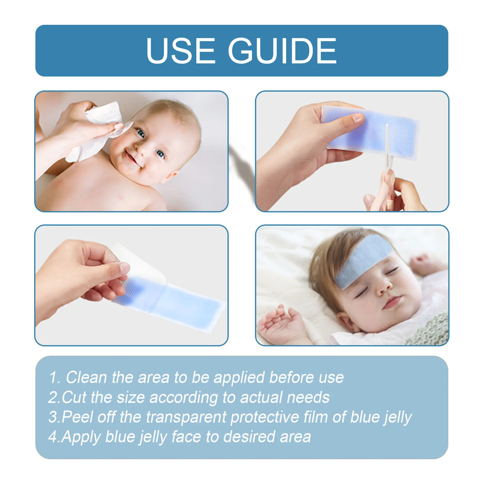 5pcs Medical Grade Hydrogel Fever Reducing Pain Relief Cooling Patch For  Baby Kids Adult Baby Cooling Sticking Patch - Safety & Survival - AliExpress