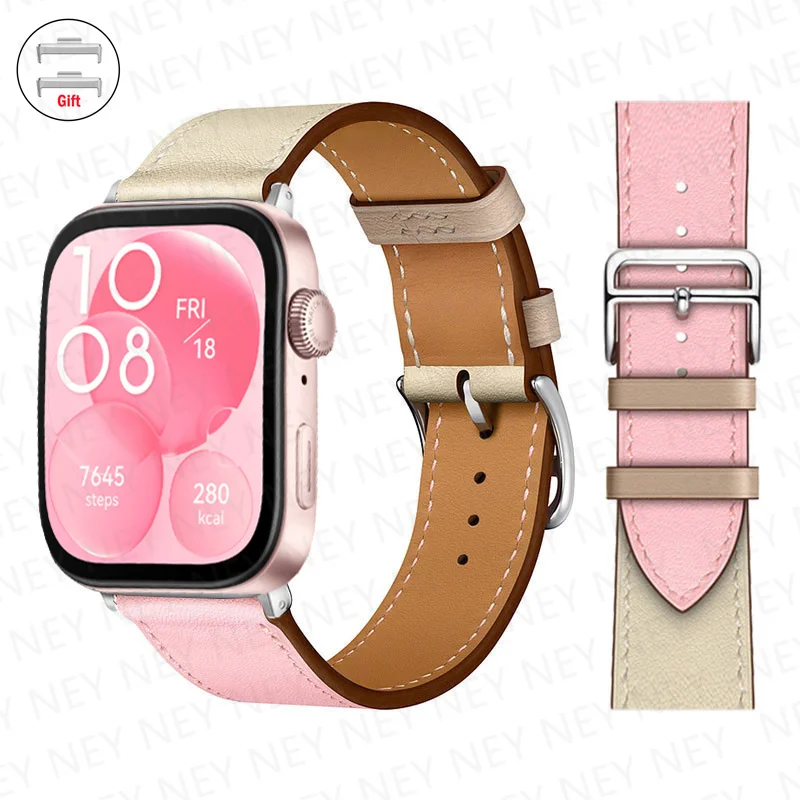 Premium Leather Strap for Smart Watch - Replacement Sport Bracelet Wristband Accessories Belt