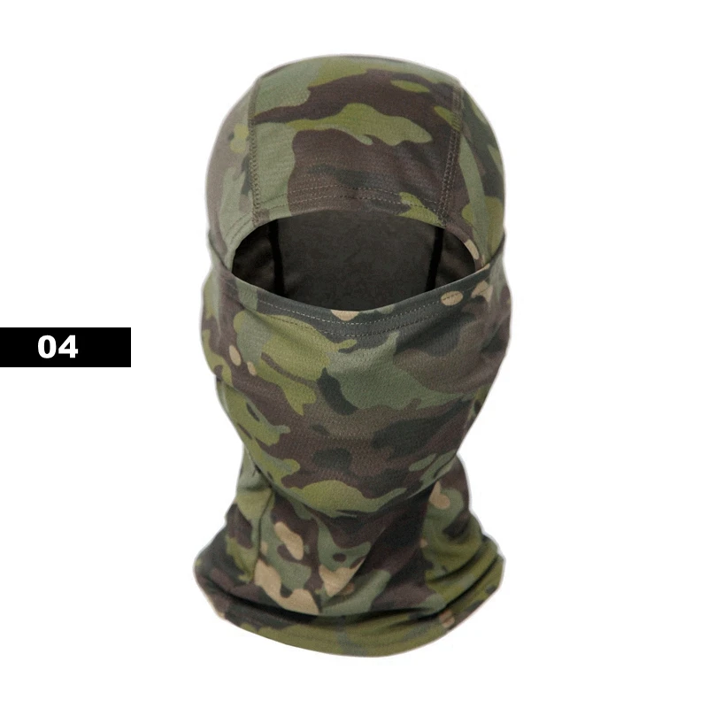 Enhanced Tactical Balaclava Sun Hat Set - Full Face Protection with Camouflage Design