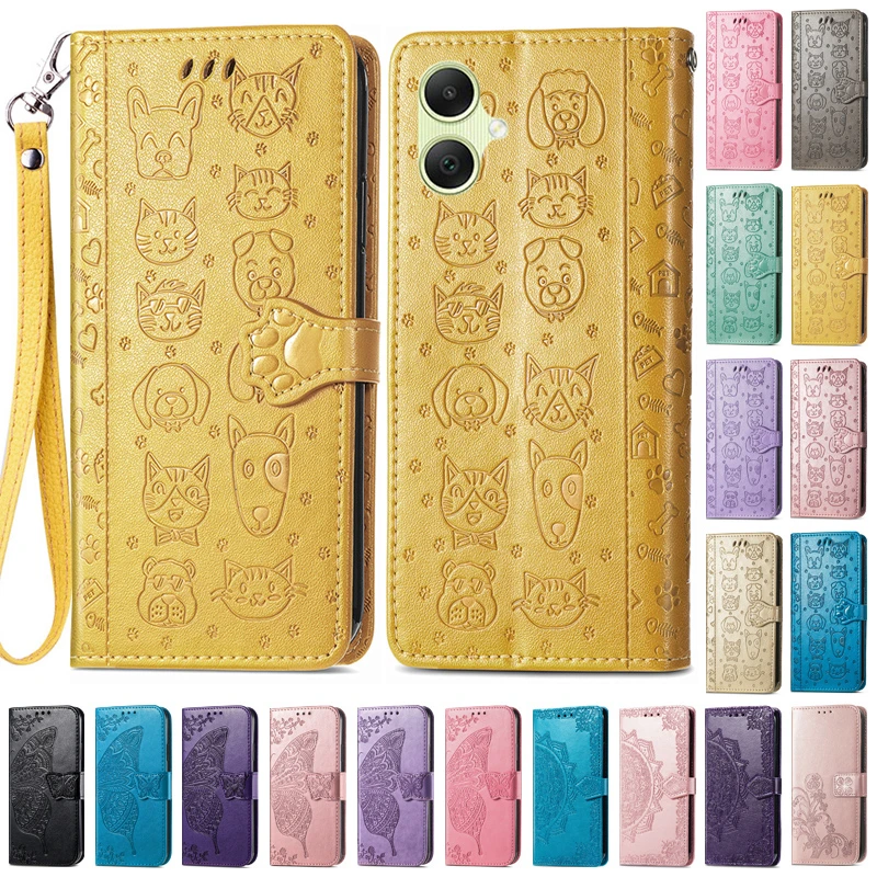 For Samsung A05 Case Samsung Galaxy A05 A05S Case Luxury Leather Flip Wallet Cae For A05s Magnet Book Phone Bag