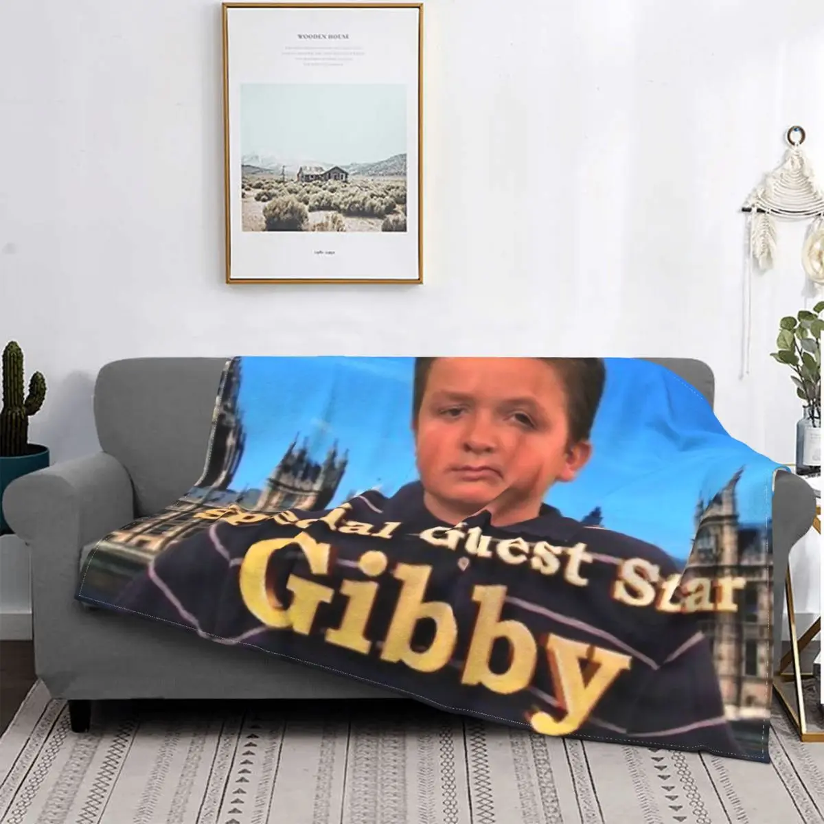 

3D Printed Celebrity Gibby ICarly Blankets Breathable Soft Flannel Sprint Fantasy Throw Blanket for Couch Office Bedroom