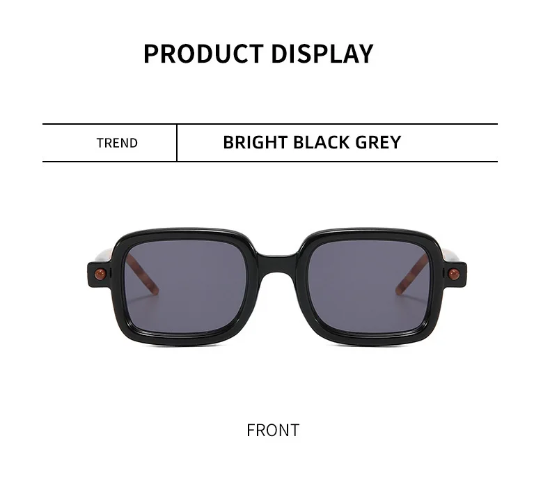 Lunettes de soleil carrées rétro pour hommes style punk_voghion.com