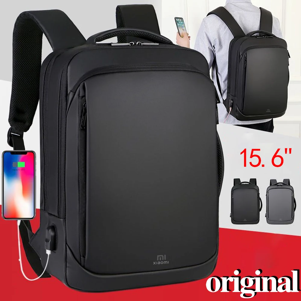 

MIJIA Urban Business Backpack USB Laptop Bag Women's Fashion 15.6" Notebook Backpack Large Capacity Original Travel Backpack