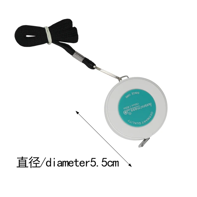 ミニスモールテッパーポータブル1.5m衣類定規ソフトルーラールーラールーラーテレスコピックルーラーキーリングテープ測定（色：白） jiang  はさみ、カッター、裁断機