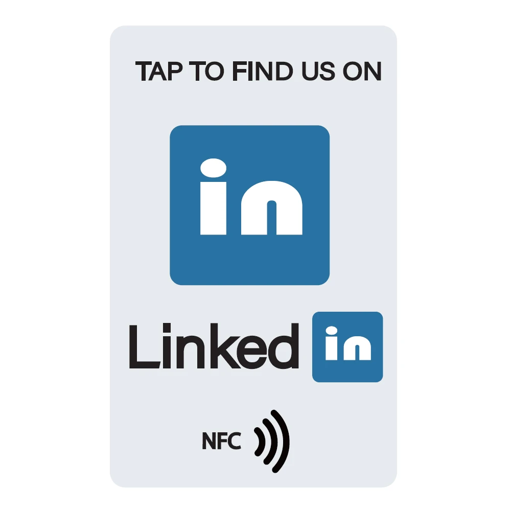 Instagram NFC Tap Card Increase Your Follows Tap to Follow PVC Material Standard Card Size 4