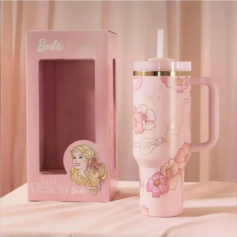 Barbie Travel Mug Magic – 40oz Insulated Stainless Steel Cup with Straw