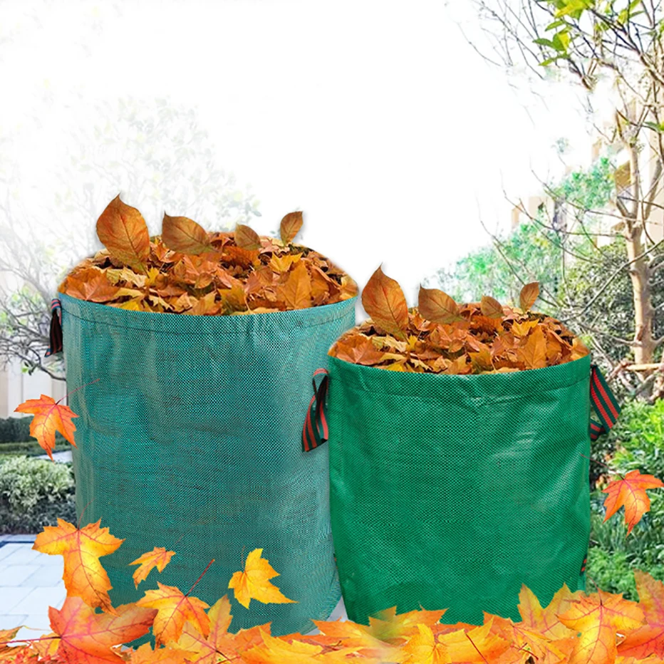 16/32/72 Gallon Garden Waste Bag Large Capacity Reusable/Collapsible with Handle